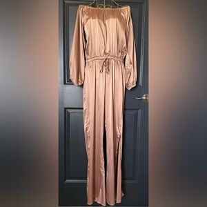 Boston Proper Satin Jumpsuit